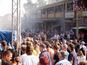 Boss Hoss Motorräder parken