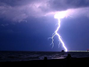 Regen auf der Windschutzscheibe