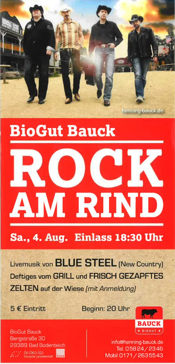 Blue Steel live bei "Rock am Rind"